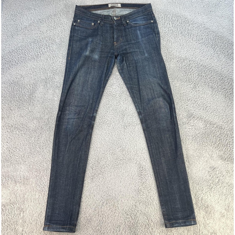 Naked & Famous Weird Guy Stretch Selvedge Jeans Indigo‎ Blue 013333 Mens 29x33